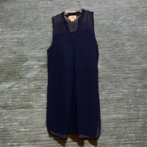 WISHFUL PARK Women's Navy Blue Short Sleeveless Dress Size Medium